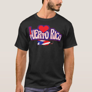 I Kärlek Puerto Rico Design T Shirt
