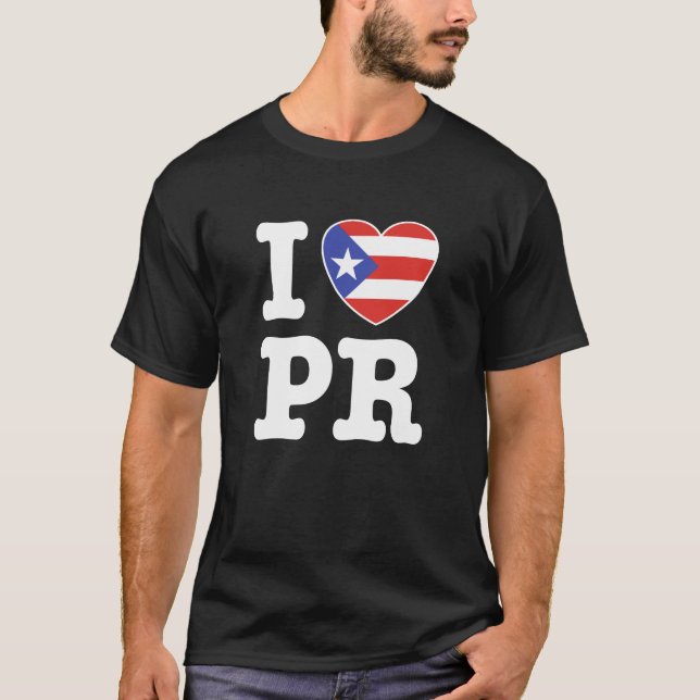 I Kärlek Puerto Rico T-shirt (Framsida)