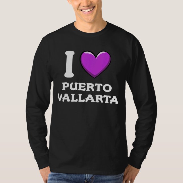 I Kärlek Puerto Vallarta Mexico 2 T Shirt (Framsida)