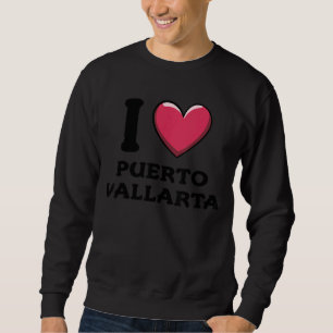I Kärlek Puerto Vallarta Mexiko Lång Ärmad Tröja