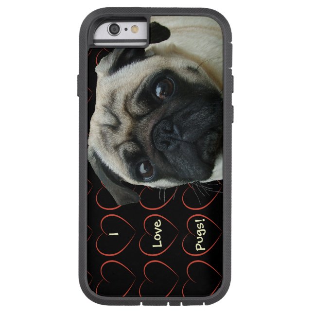 I Kärlek Pugs med Hearts (Baksidan)