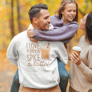 I Kärlek Pumpkin Spice A Latte Hoodie