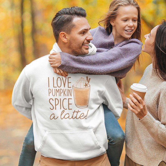 I Kärlek Pumpkin Spice A Latte Hoodie (Skapare uppladdad)