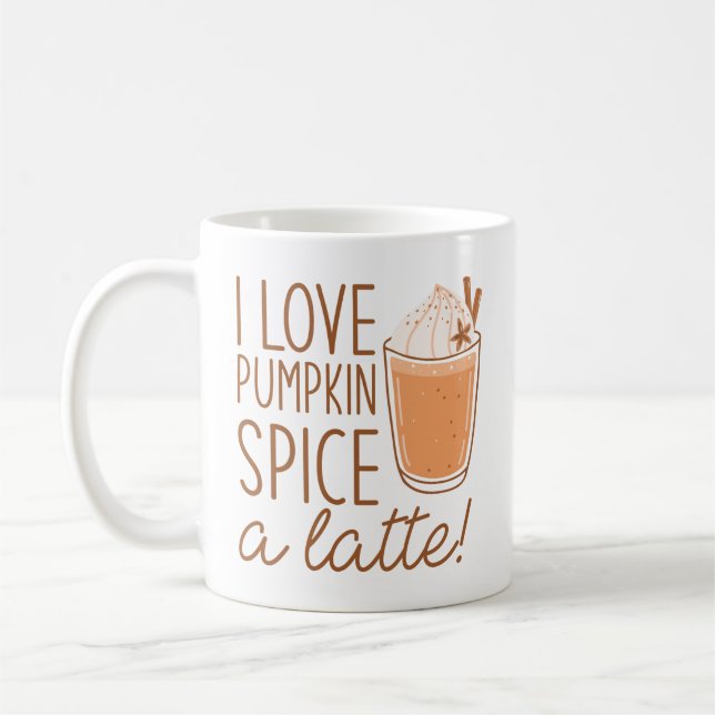 I Kärlek Pumpkin Spice A Latte Kaffemugg (Vänster)