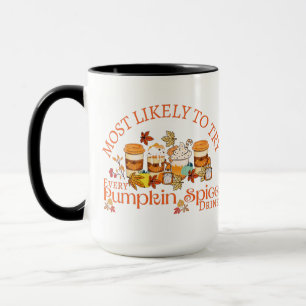 I Kärlek Pumpkin Spice Drinks Mugg