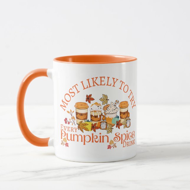 I Kärlek Pumpkin Spice Drinks Mugg (Vänster)