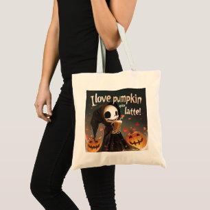 I kärlek Pumpkin Spice Latte Digital Art Tygkasse