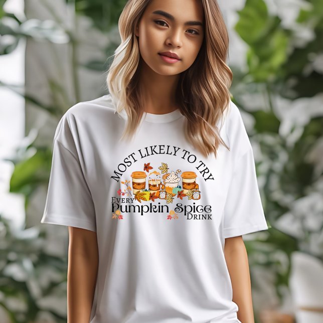 I Kärlek Pumpkins Spice Drinks Womans T-Shirt (Skapare uppladdad)