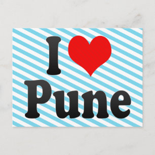 I Kärlek Pune, Indien Vykort