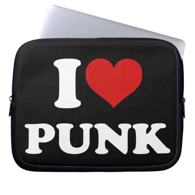 I Kärlek Punk Laptop Sleeve (Framsidan)