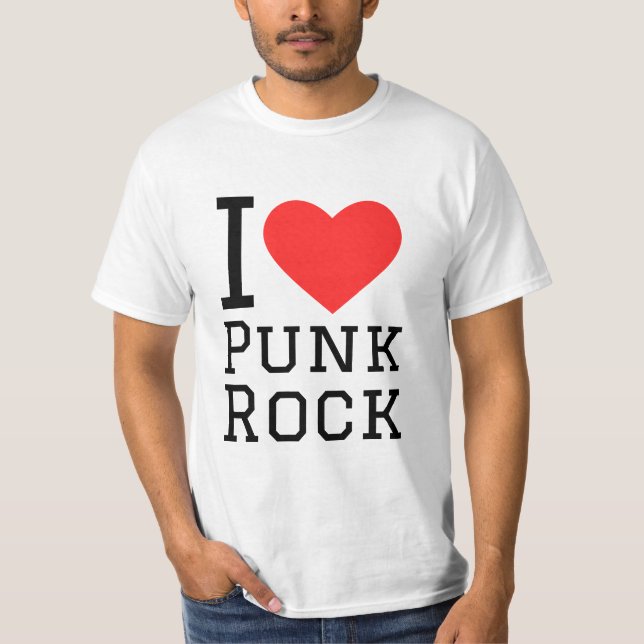 I kärlek punk sten t shirt (Framsida)