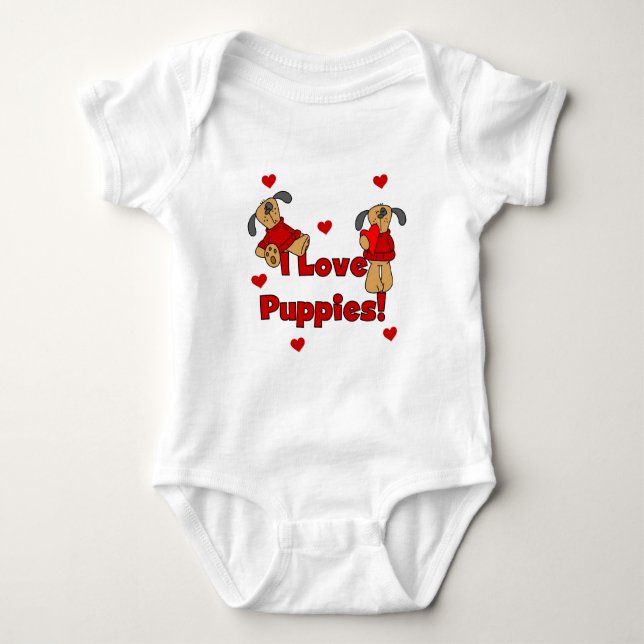 I Kärlek Puppies Tshirts och Gifts (Framsida)