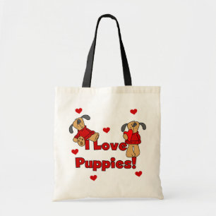I Kärlek Puppies Tshirts och Gifts Tygkasse