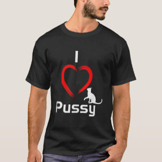 I Kärlek Pussy Funny superskoj Cat Tanktop6274 T Shirt