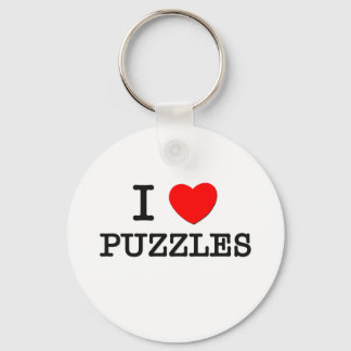 I Kärlek Puzzles Nyckelring