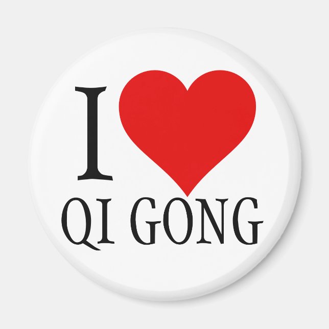 I kärlek Qi Gong Magnet (Framsidan)