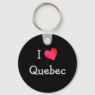 I Kärlek Quebec Nyckelring