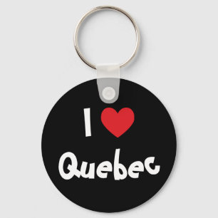 I Kärlek Quebec Nyckelring