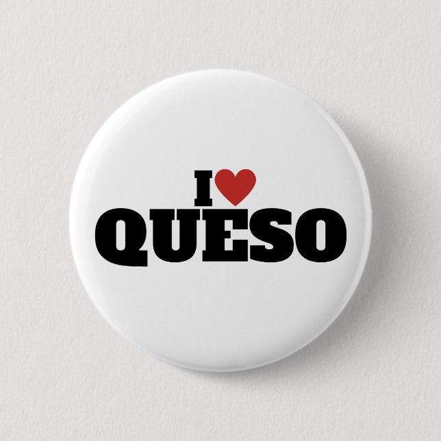 I Kärlek Queso Knapp (Framsida)