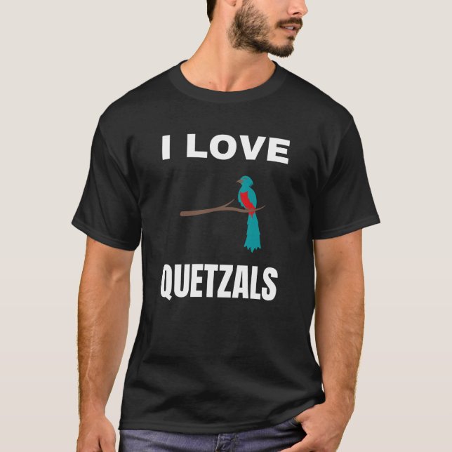 I kärlek Quetzals T Shirt (Framsida)
