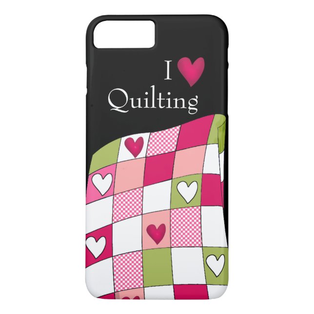 I Kärlek Quilting iPhone 7 Plus Fodral Case-Mate iPhone Skal (Baksida)