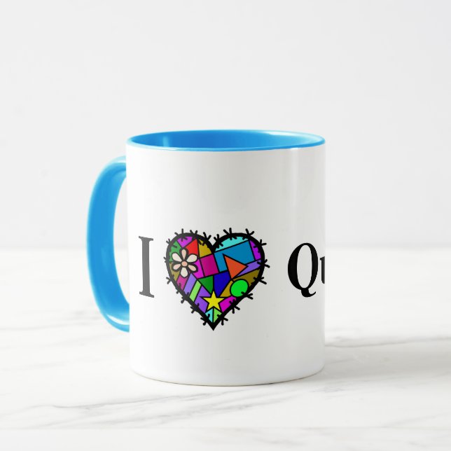 I Kärlek Quilting Mugg (Framsida vänster)