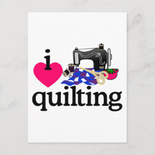 I Kärlek Quilting Vykort