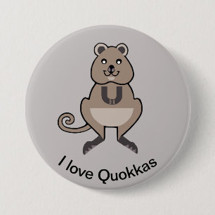 I kärlek QUOKKAS-Marsupial-Aussie-wildlife Knapp