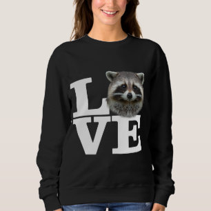 I Kärlek Raccoons Funny Raccoon Kärlek Gift Cute R T Shirt