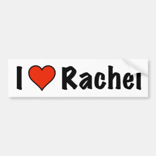 I kärlek Rachel Bildekal