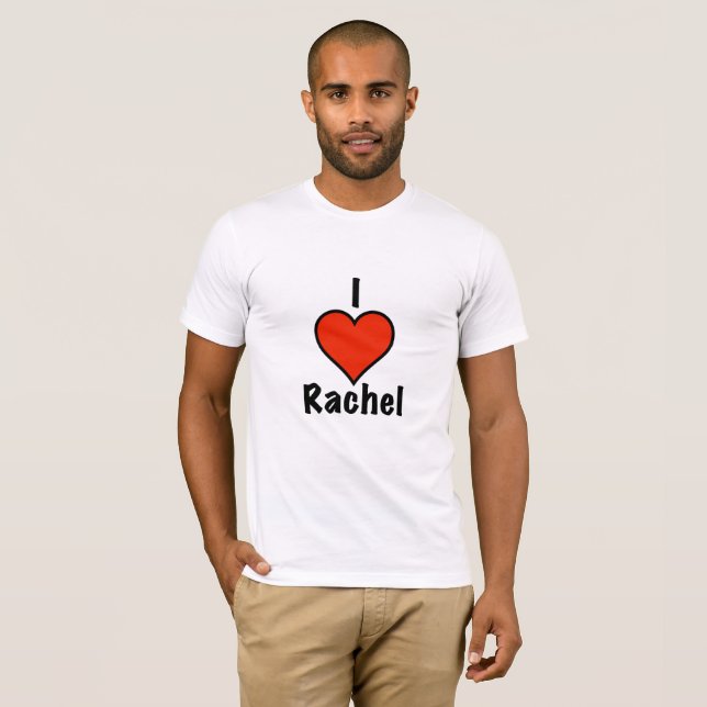 I kärlek Rachel Tee Shirt (Hel framsida)