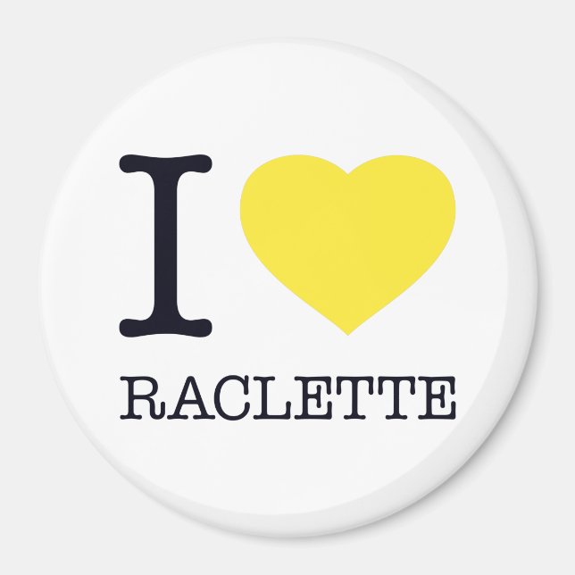 I KÄRLEK RACLETTE MAGNET (Framsidan)