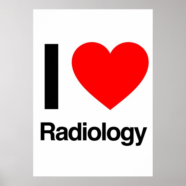 i kärlek radiologi poster (Framsidan)