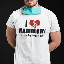 I Kärlek Radiology Coola Anpassningsbar Radiolog C T Shirt