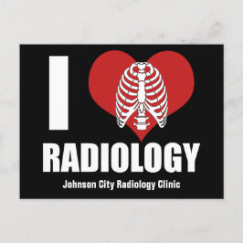 I Kärlek Radiology Coola Anpassningsbar Radiolog C Vykort