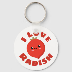 I kärlek Radish Nyckelring