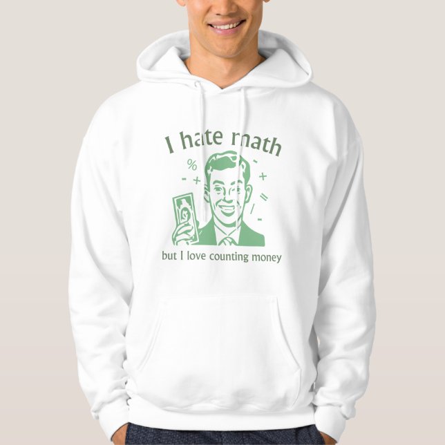 I Kärlek räknade pengar Hoodie (Framsida)