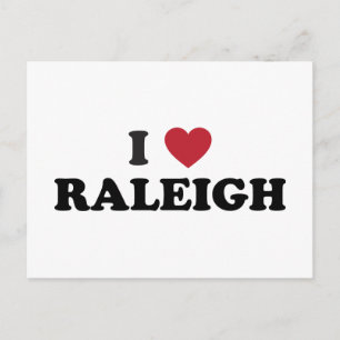I Kärlek Raleigh North Carolina Vykort