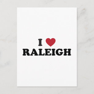 I Kärlek Raleigh North Carolina Vykort