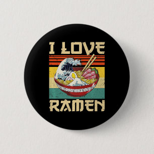 I Kärlek Ramen japansk Cute Kawaii Anime Gifts Gir Knapp