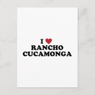 I Kärlek Rancho Cucamonga Kalifornien Vykort