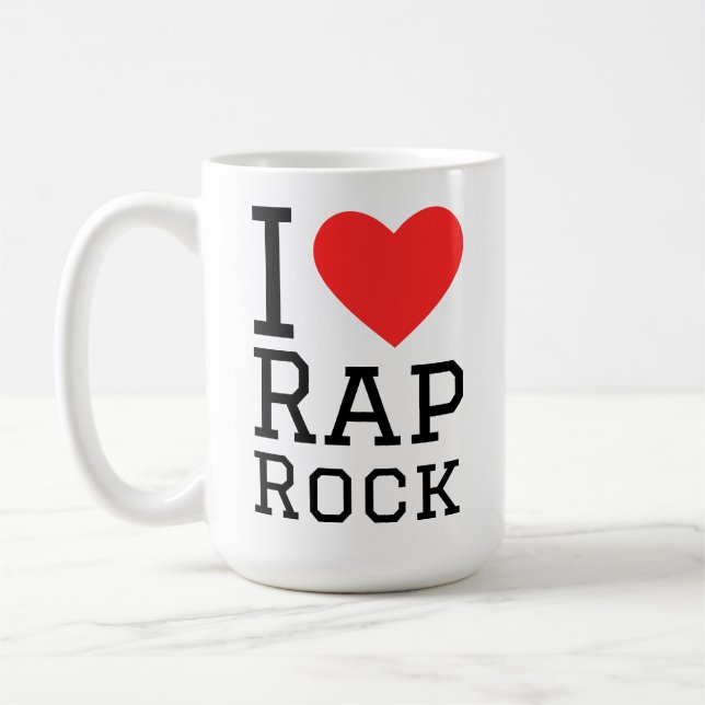 I kärlek rap sten kaffemugg (Vänster)