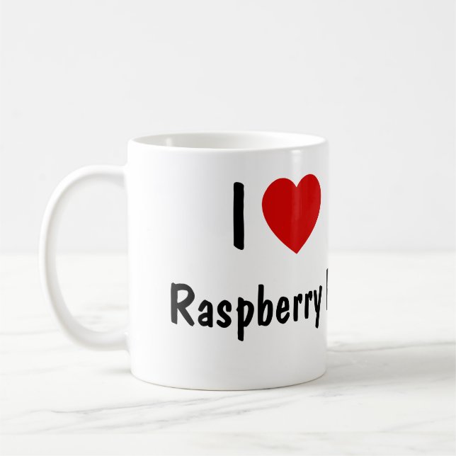I Kärlek Raspberry Pi Kaffemugg (Vänster)