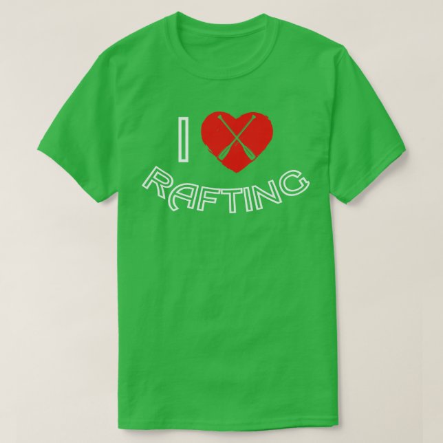 I Kärlek Rastrering av hjärtrytm Rafter T Shirt (Design framsida)