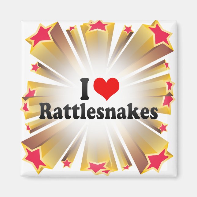 I Kärlek Rattlesnakes Magnet (Framsidan)