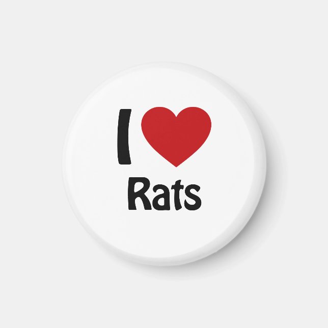 I KÄRLEK RÅTTOR MAGNET (Framsidan)