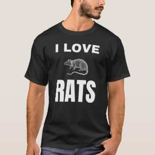 I KÄRLEK RÅTTOR T SHIRT