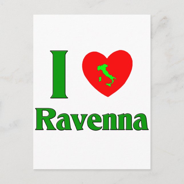 I Kärlek Ravenna Italien Vykort (Framsida)