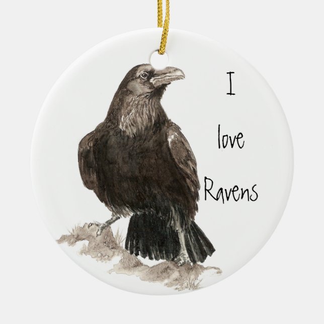 I kärlek Ravens Ornament (Framsidan)