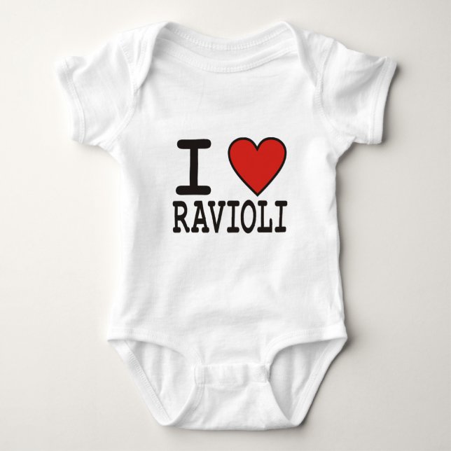 I Kärlek Ravioli Tee Shirt (Framsida)